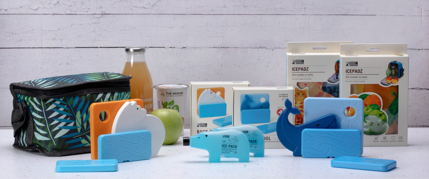 Bear Ice Packs for Kids Lunch Box - Reusable & Non-Toxic | Monkey Business