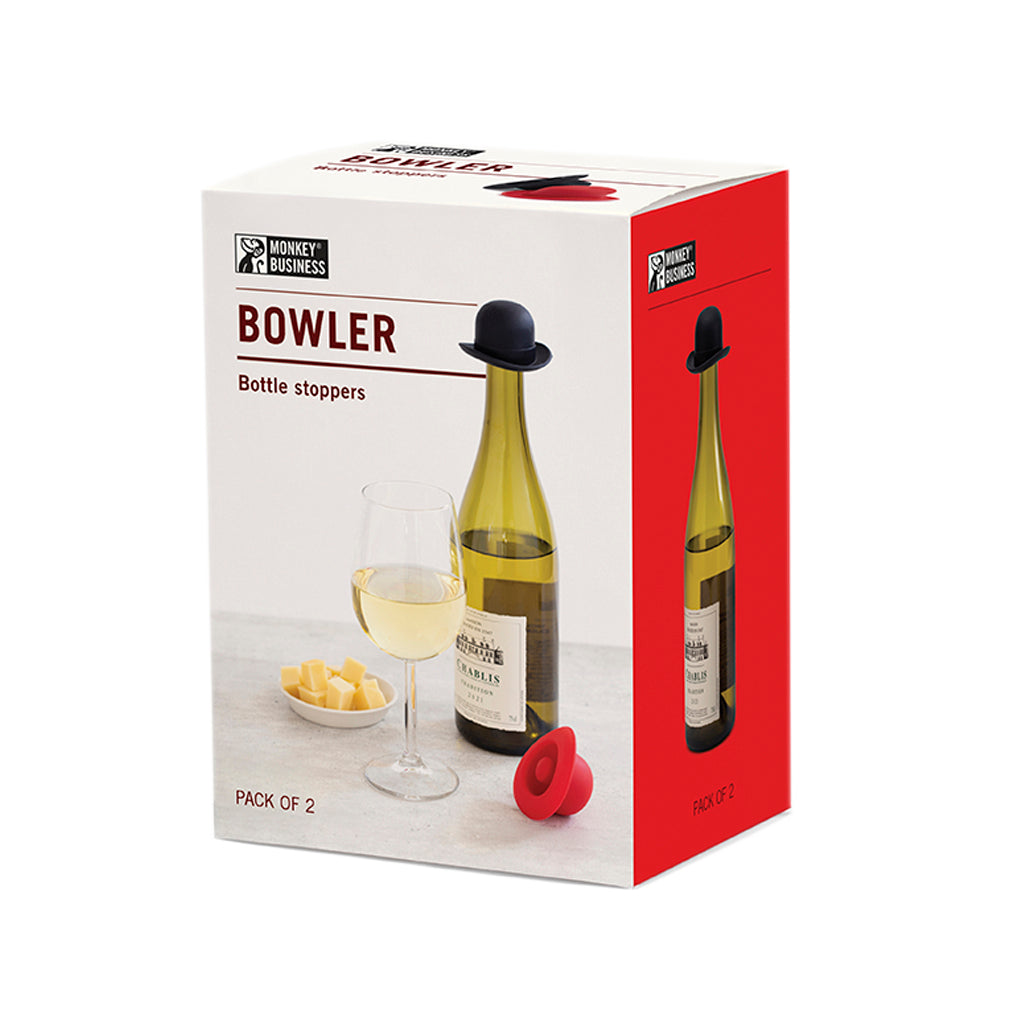 fun bottle stoppers shaped like hats by Monkey Business - GIFT PACK