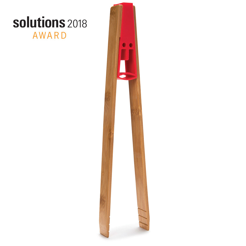 King Tong wooden kitchen tongs – with silicone crown face