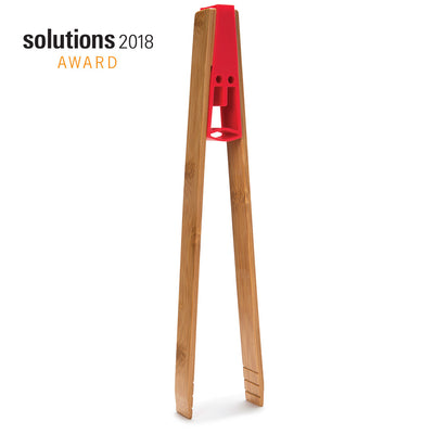 King Tong wooden kitchen tongs – with silicone crown face