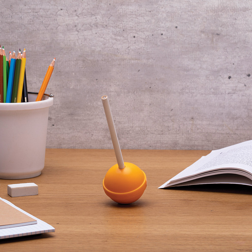 Lollypop pencil sharpener – colorful desk accessory