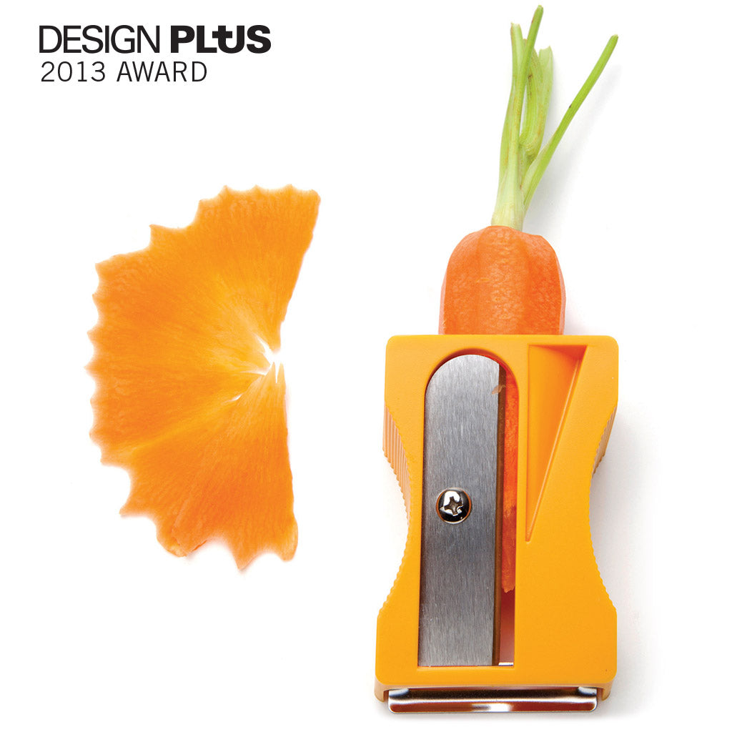 Karoto vegetable peeler & curler – sharpens veggies like pencils