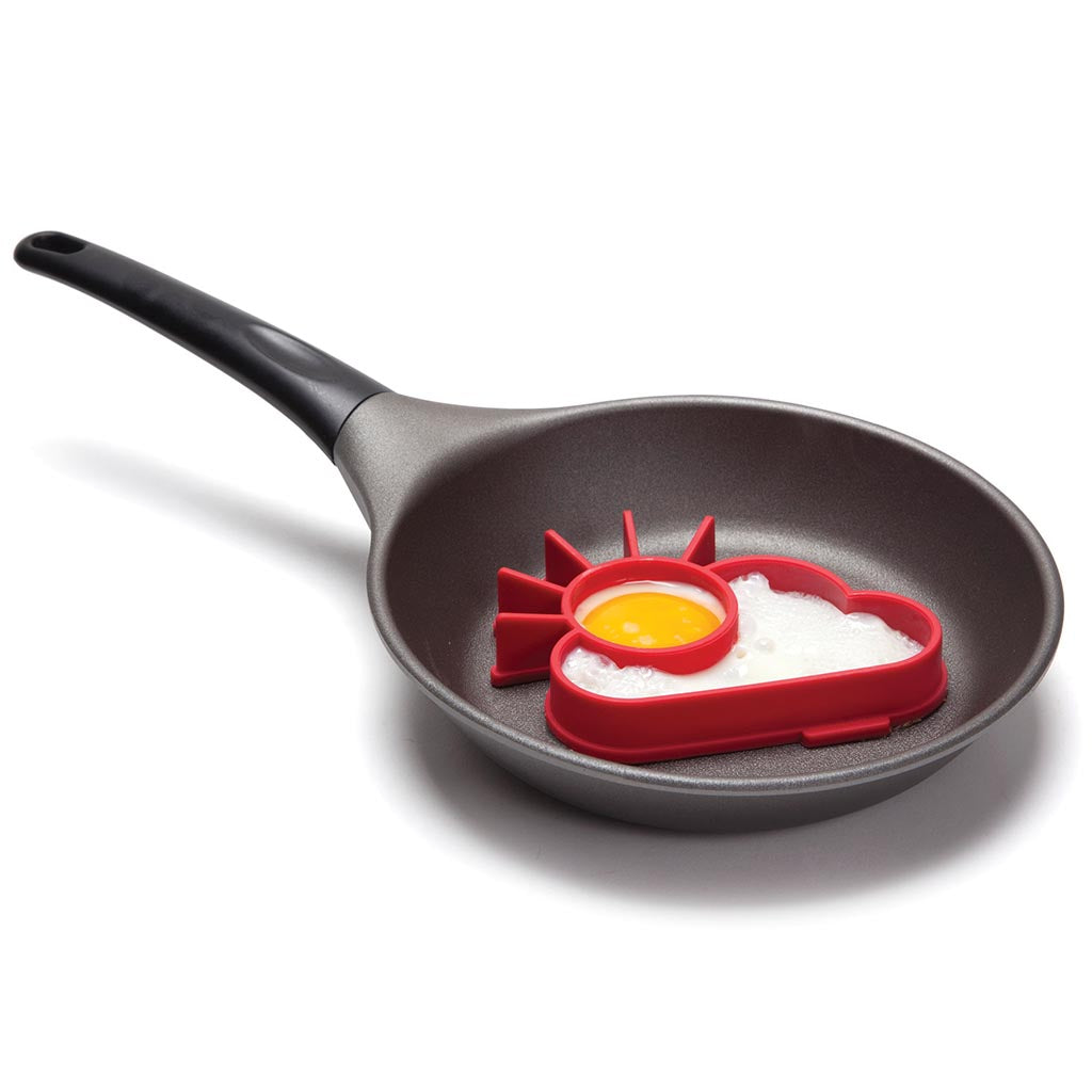 Silicone egg mold for happy morning eggs