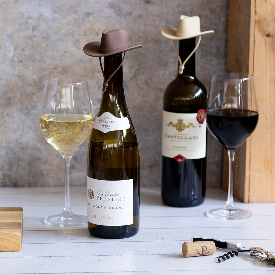 SILICONE Cowboy Hat Wine Bottle Stoppers | Howdy - Monkey Business