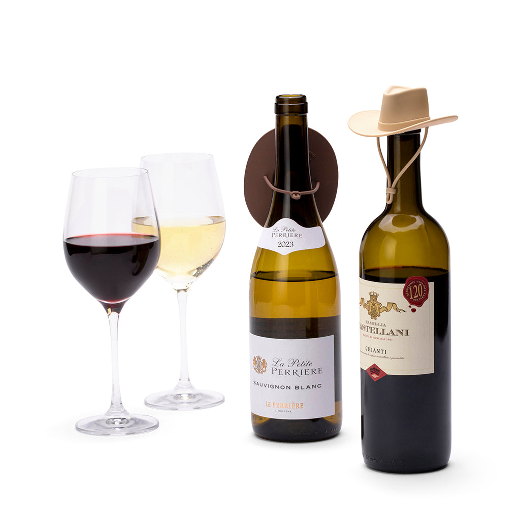 SILICONE Cowboy Hat Wine Bottle Stoppers | Howdy - Monkey Business