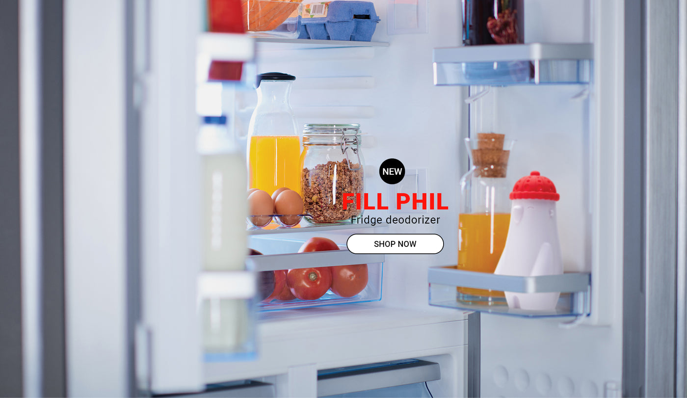Fill Phil fridge deodorizer – cute baking soda buddy