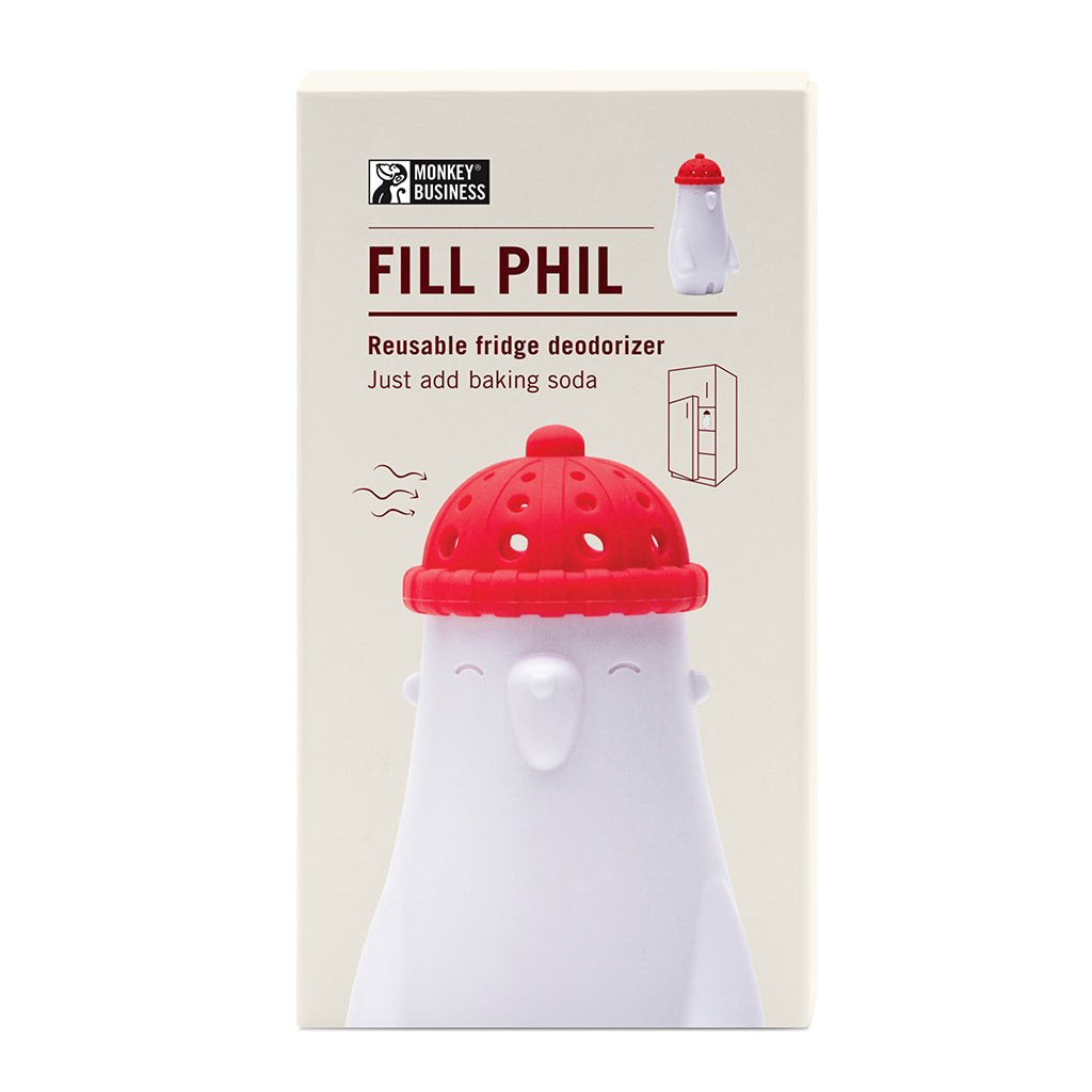 fill phil baking soda refrigerator deodorizer by Monkey Business - gift pack 