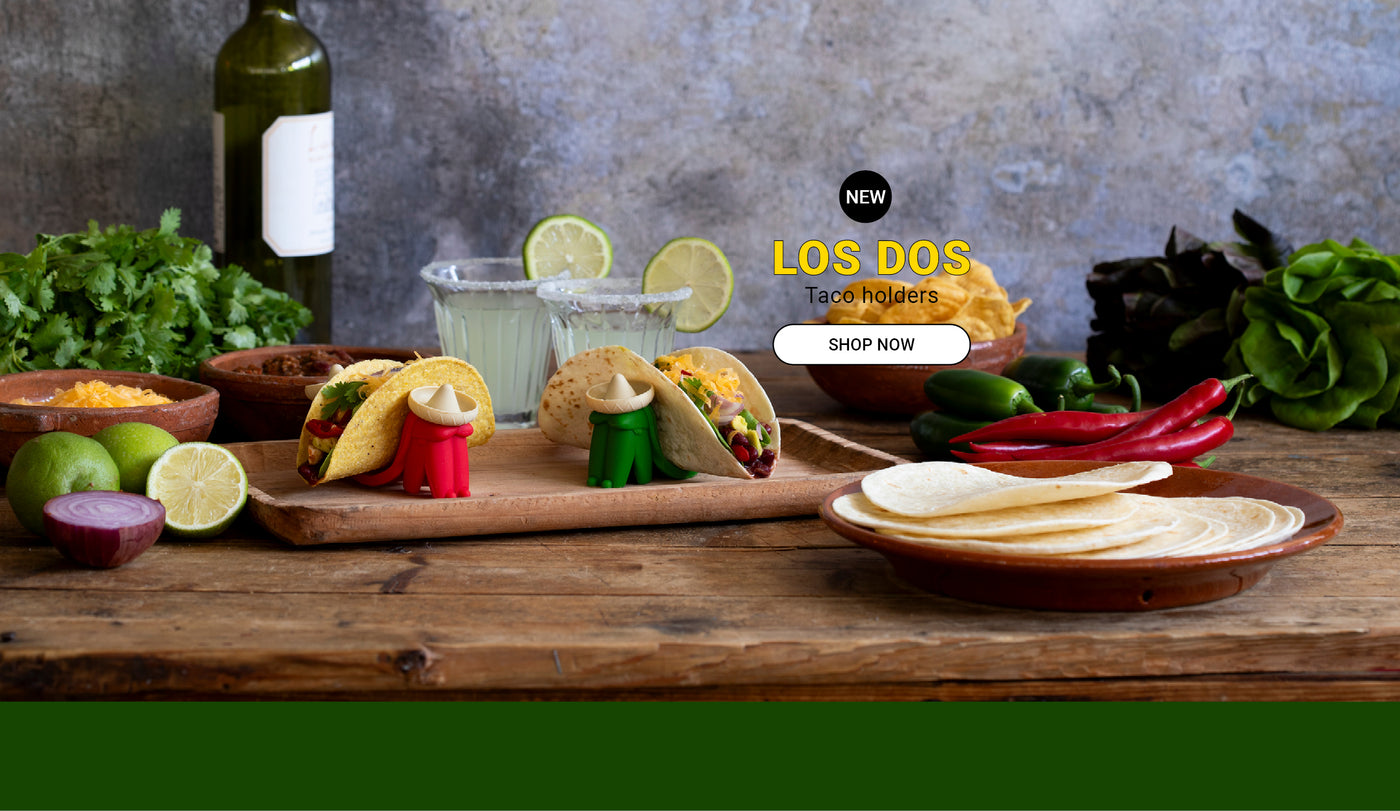 Fun Taco Holders | Los Dos – set of 2 for table with a smile a perfect Taco Tusday kitche gadjet