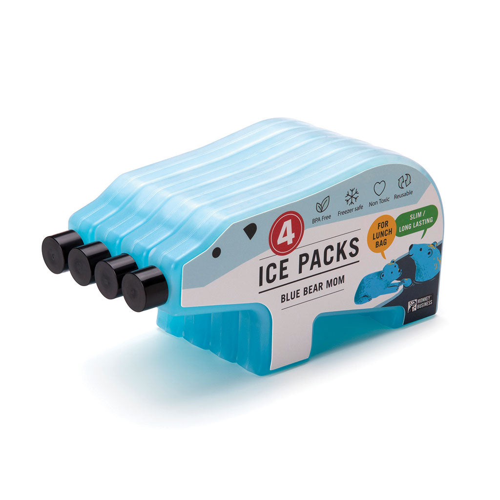 Fun bear-shaped ice pack keeps food fresh