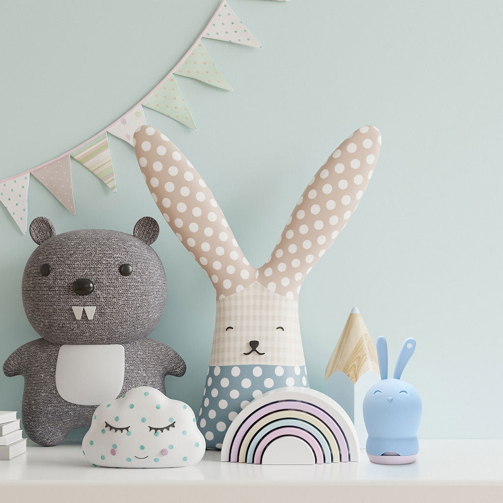 Eco friendly deodorizer for closet & drawers witha ctivated charcoal - Air Claire Bunny figure keeps spaces smelling fresh