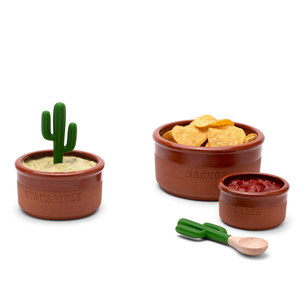 Saguaro serving spoon – cactus-shaped for dips