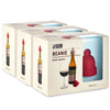 Silicone Winter Hat Wine Bottle Stoppers  shaped like beanies gift pack of red and gray - gift pack