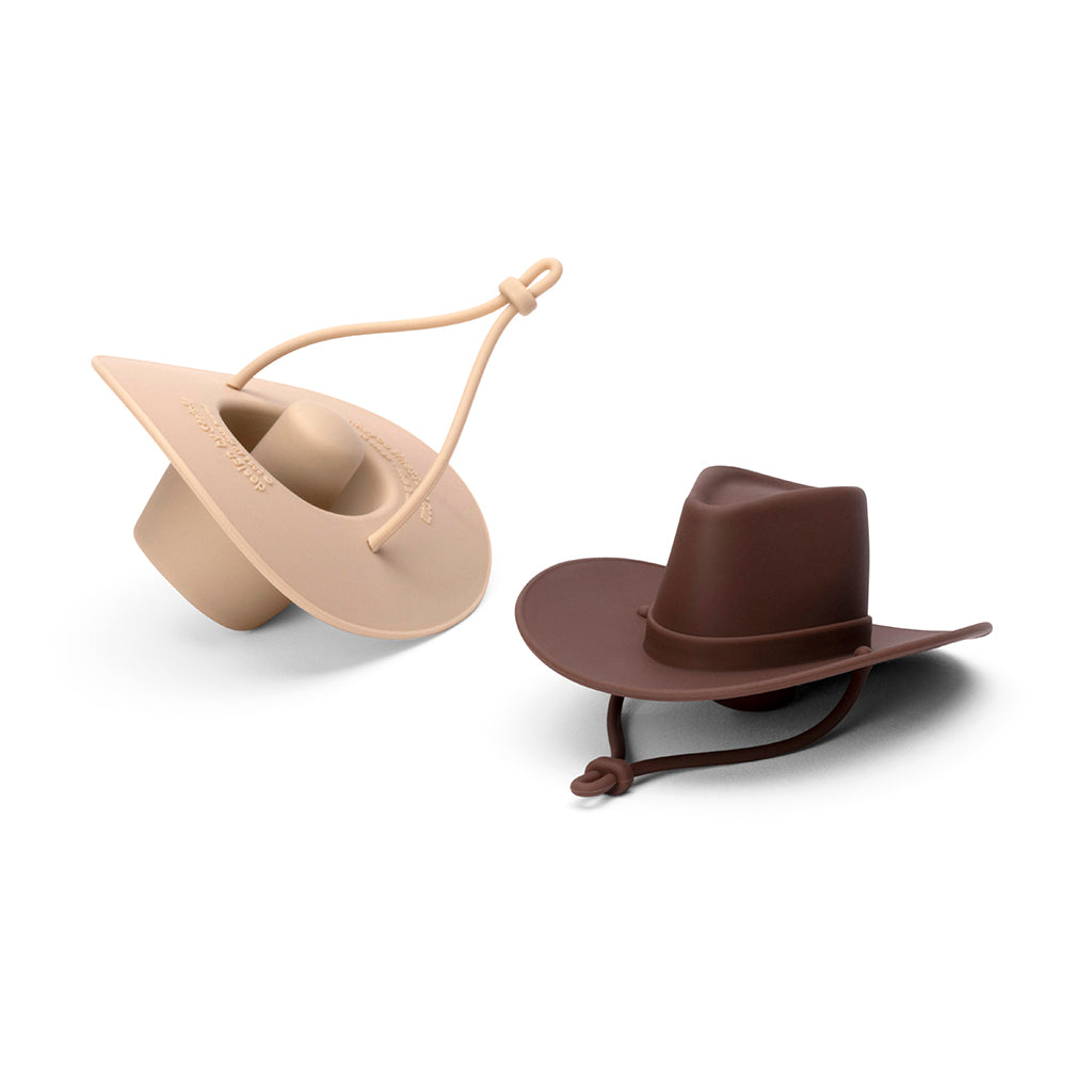 howdy bottle stoppers cowboy hat set