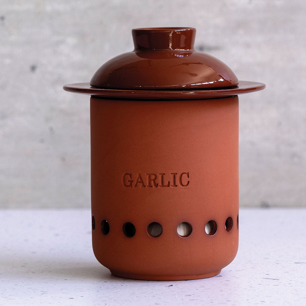 terracotta garlic keeper by Monkey Business