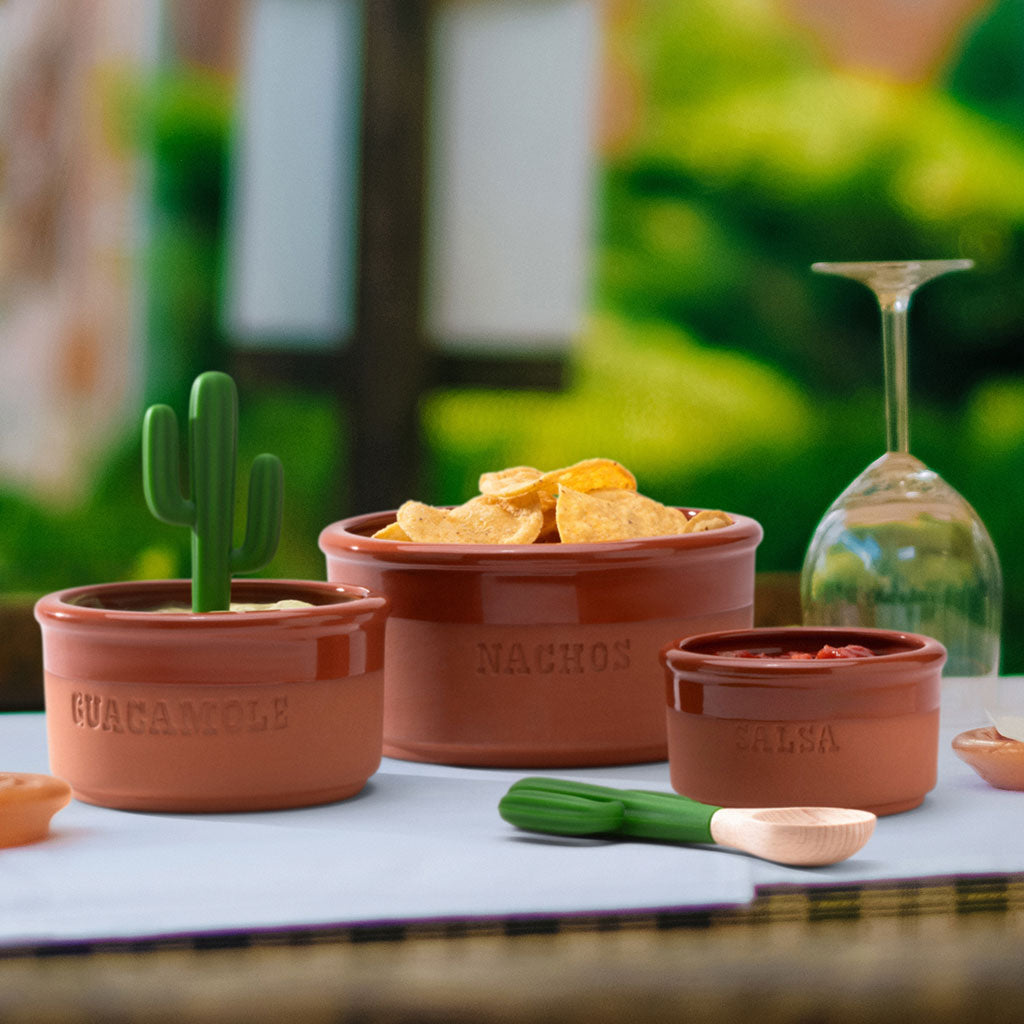 BOWLERO | Set of Terracotta Dipping Bowls for LATAN party. Monkey Business