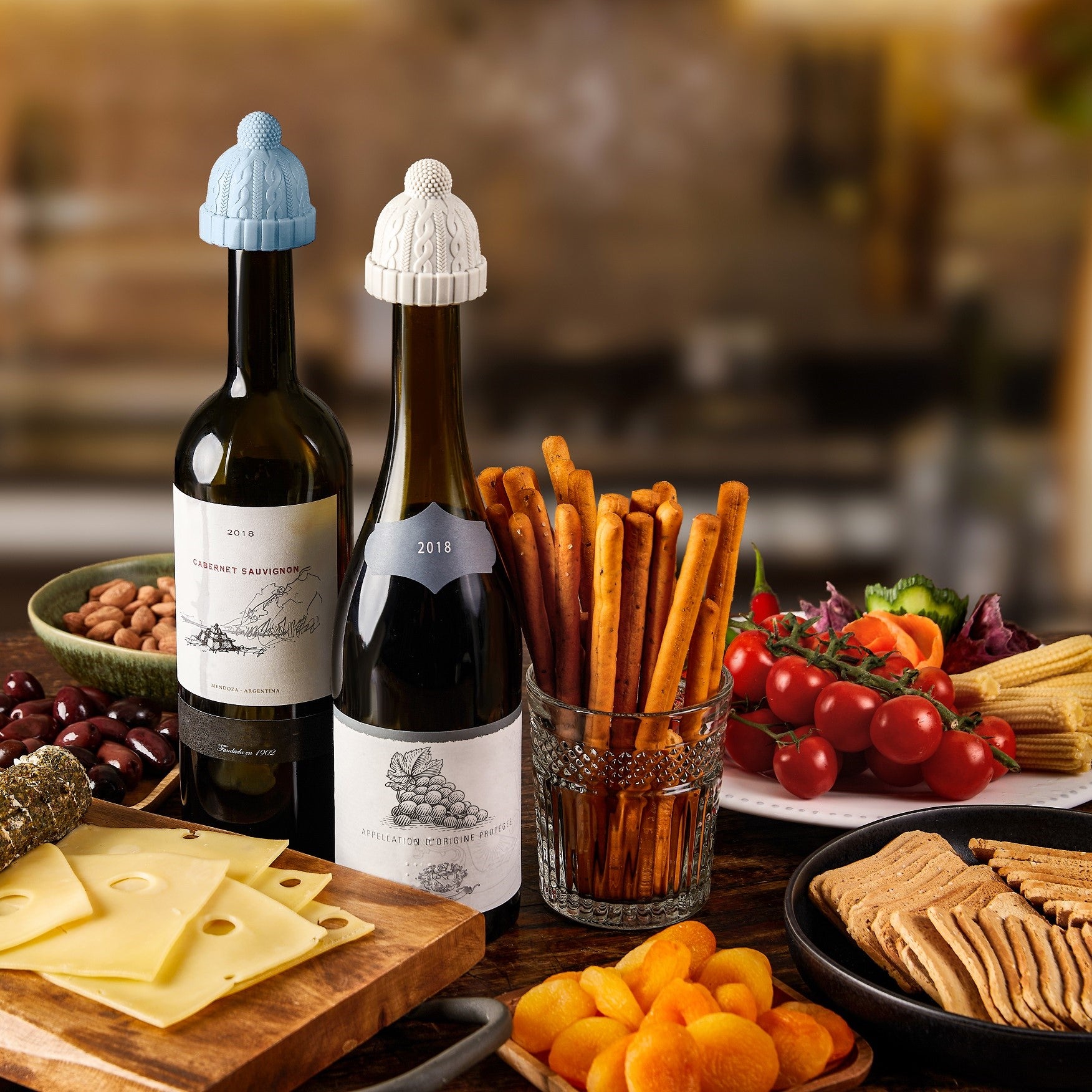 fun wine gift Silicone Hat Wine Bottle Stopper | Beanie