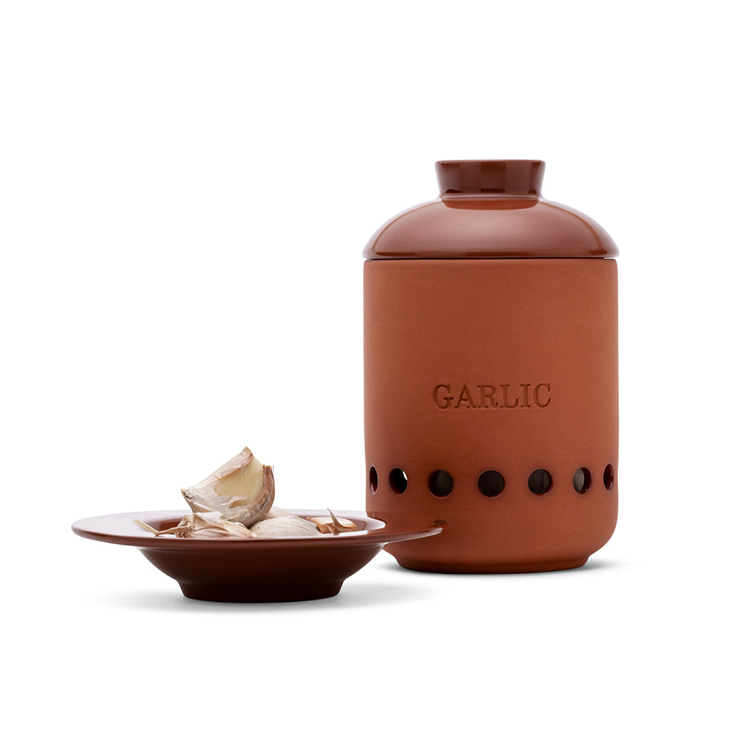 heads and cloves container for storing garlic
