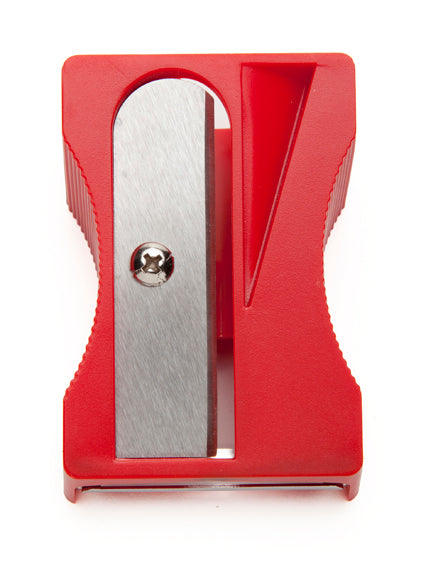 Red  kitchen gadget Sharp vegetable peeler with playful design 