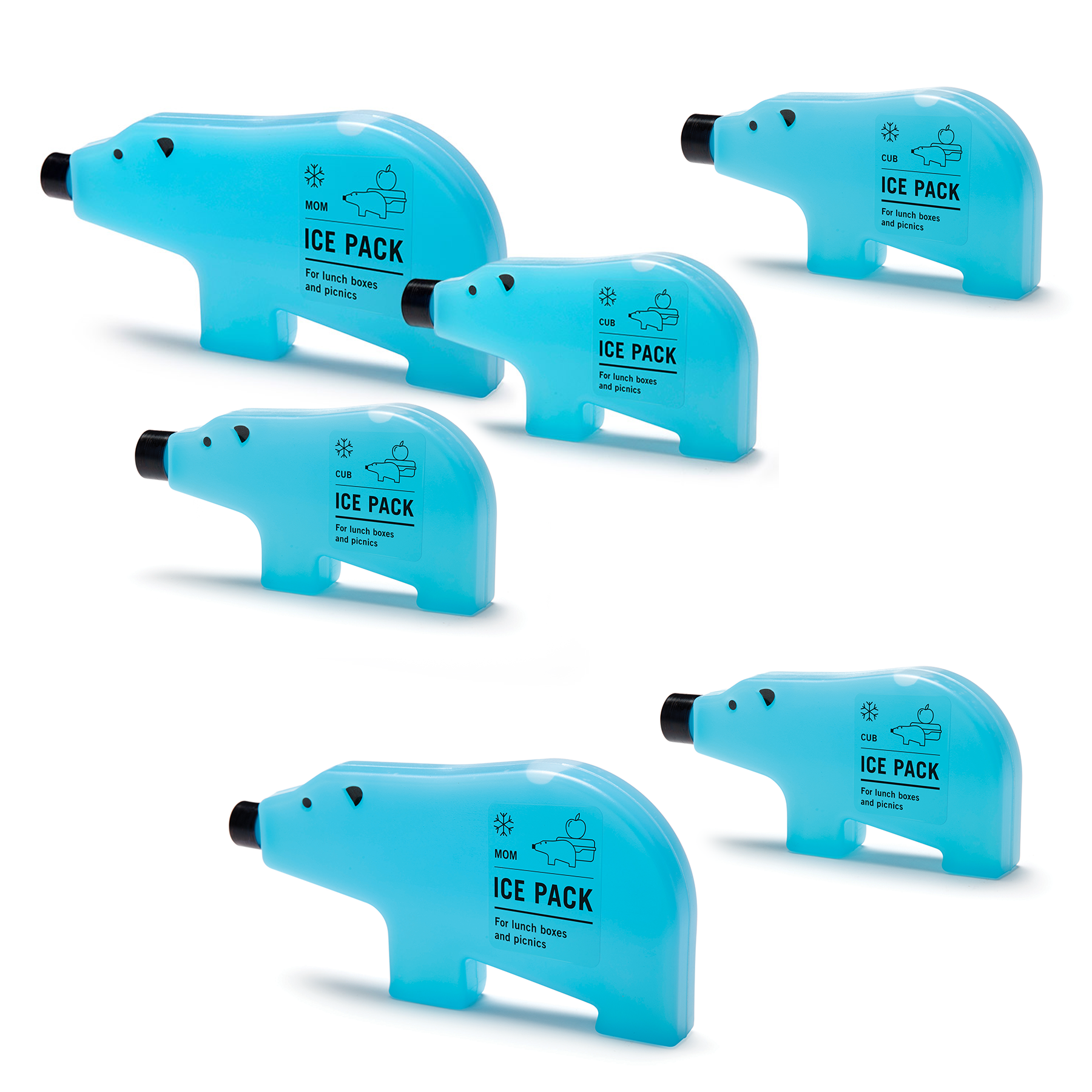 BLUE BEAR FAMILY | Set of 3 or 6 - Monkey Business USA