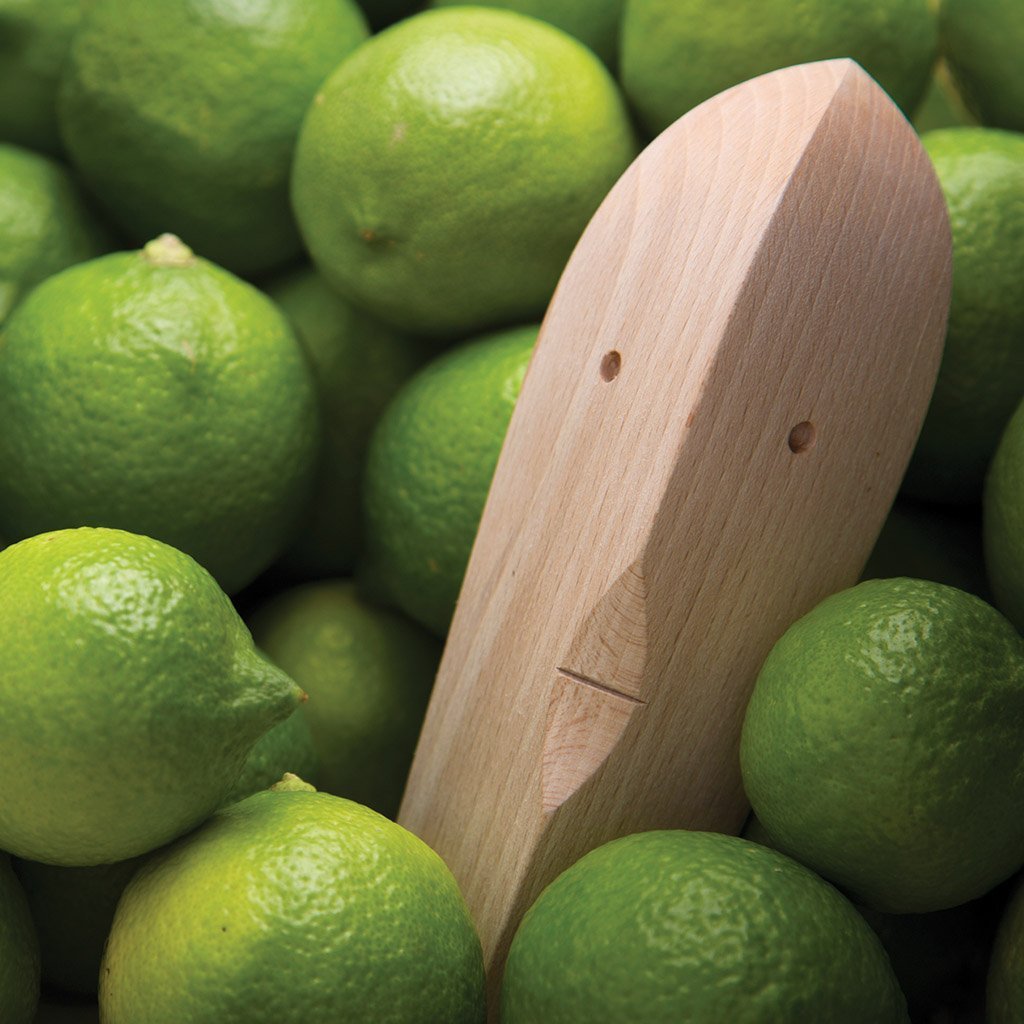 Juice Bruce lemon squeezer – wooden citrus reamer
