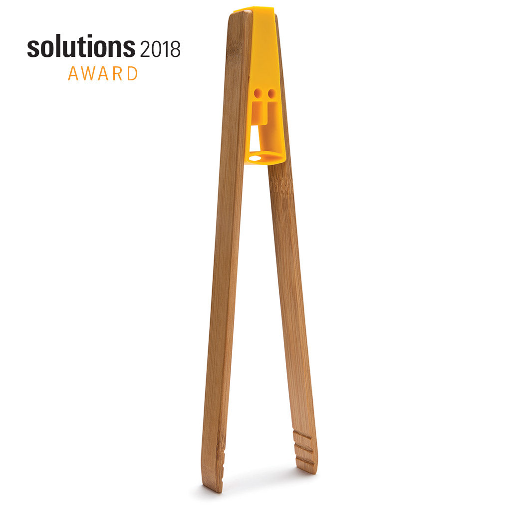 King Tong wooden kitchen tongs – with silicone crown face