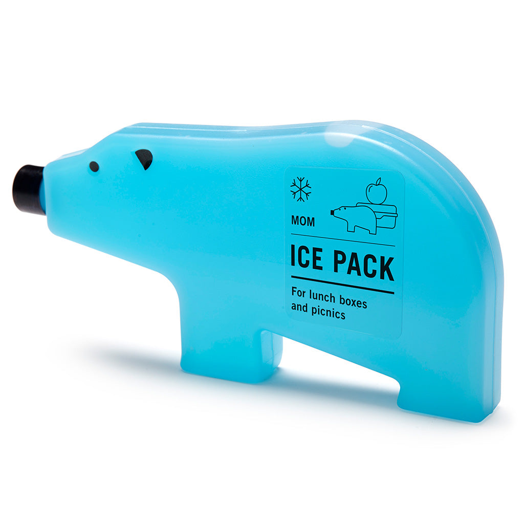 Fun bear-shaped ice pack keeps food fresh