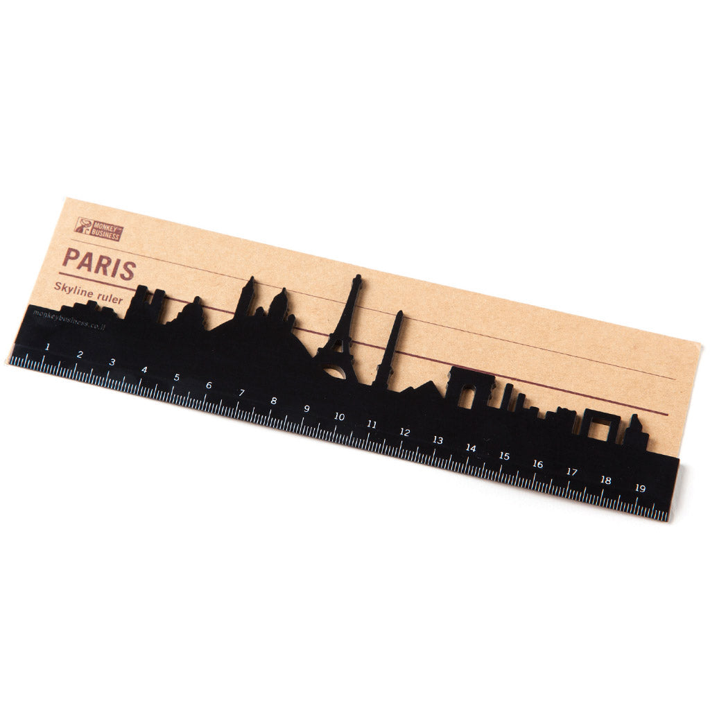 Fun city skyline ruler for school or office