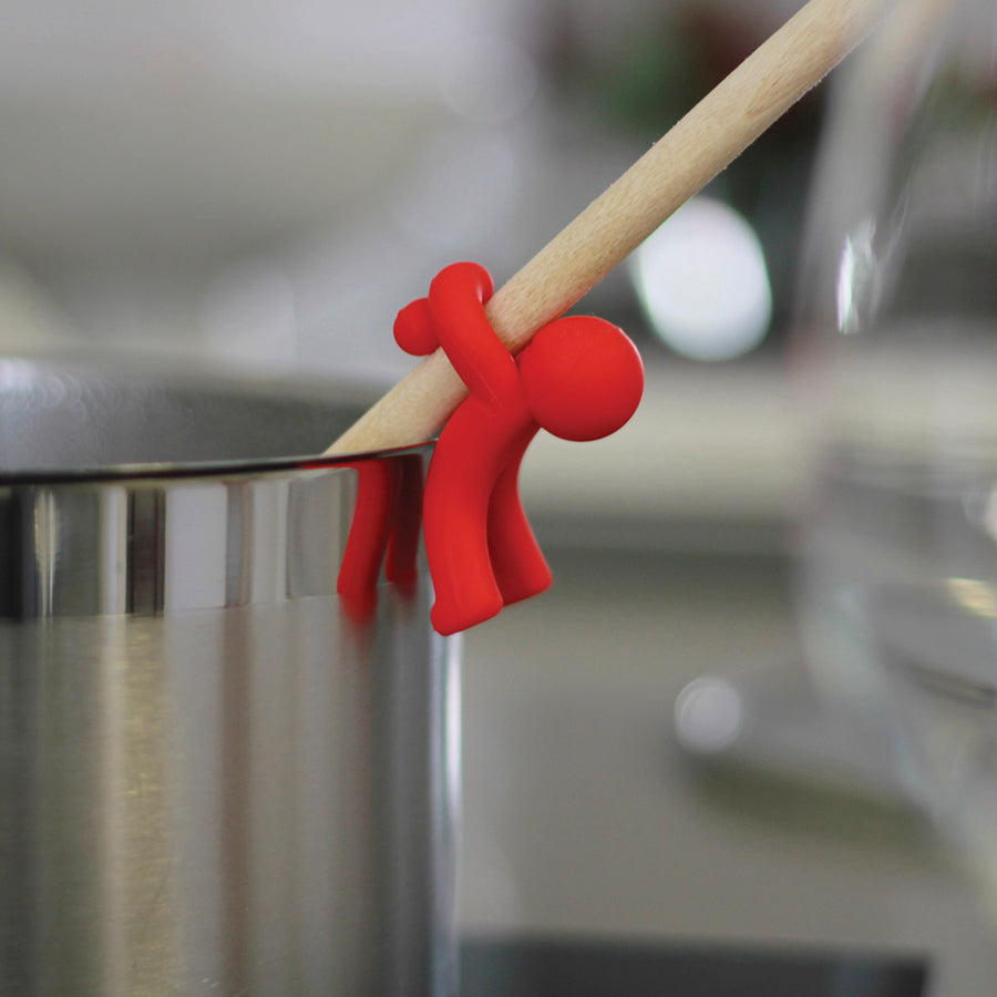 Hug Doug | Spoon saver with wood cooking spoon