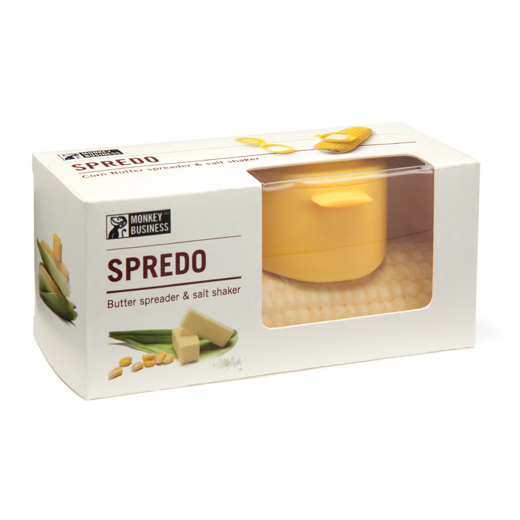 SPREDO | Butter spreader & salt shaker - Corn - Monkey Business USA