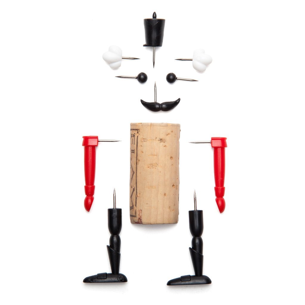 Nutcracker fun wine bottle toys plug into corks – classics  - monkey business