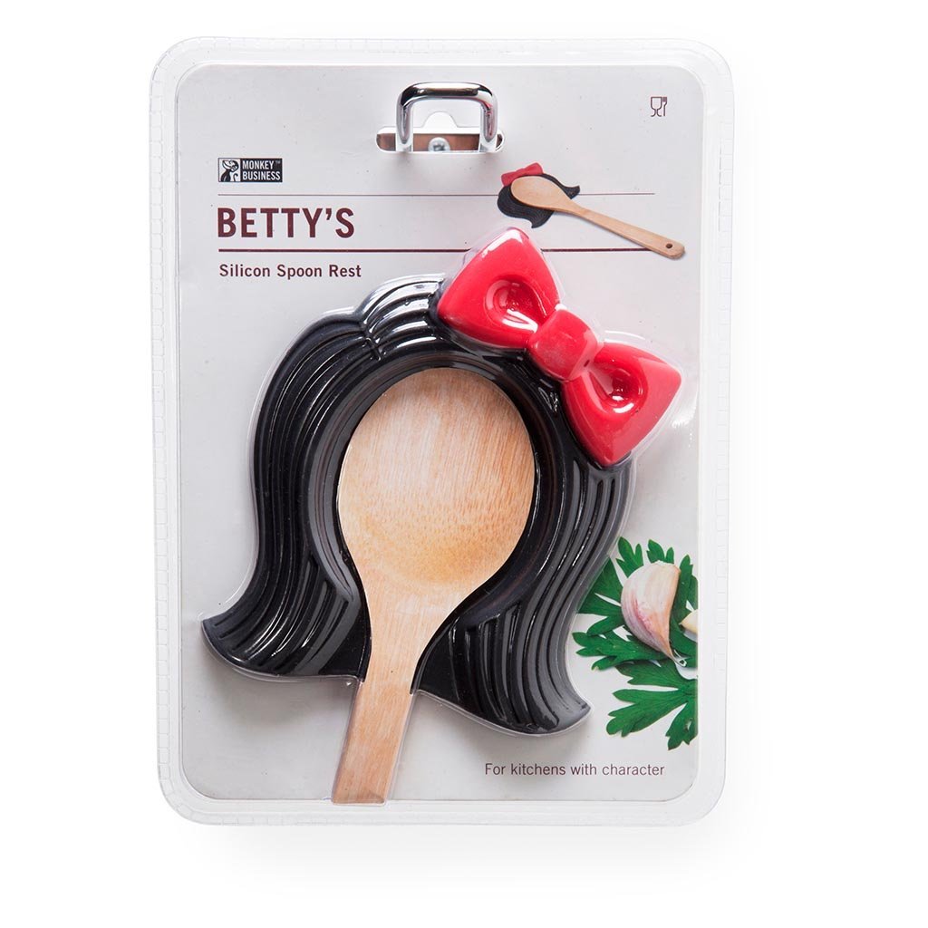Playful spoon holder keeps counters clean - gift pack