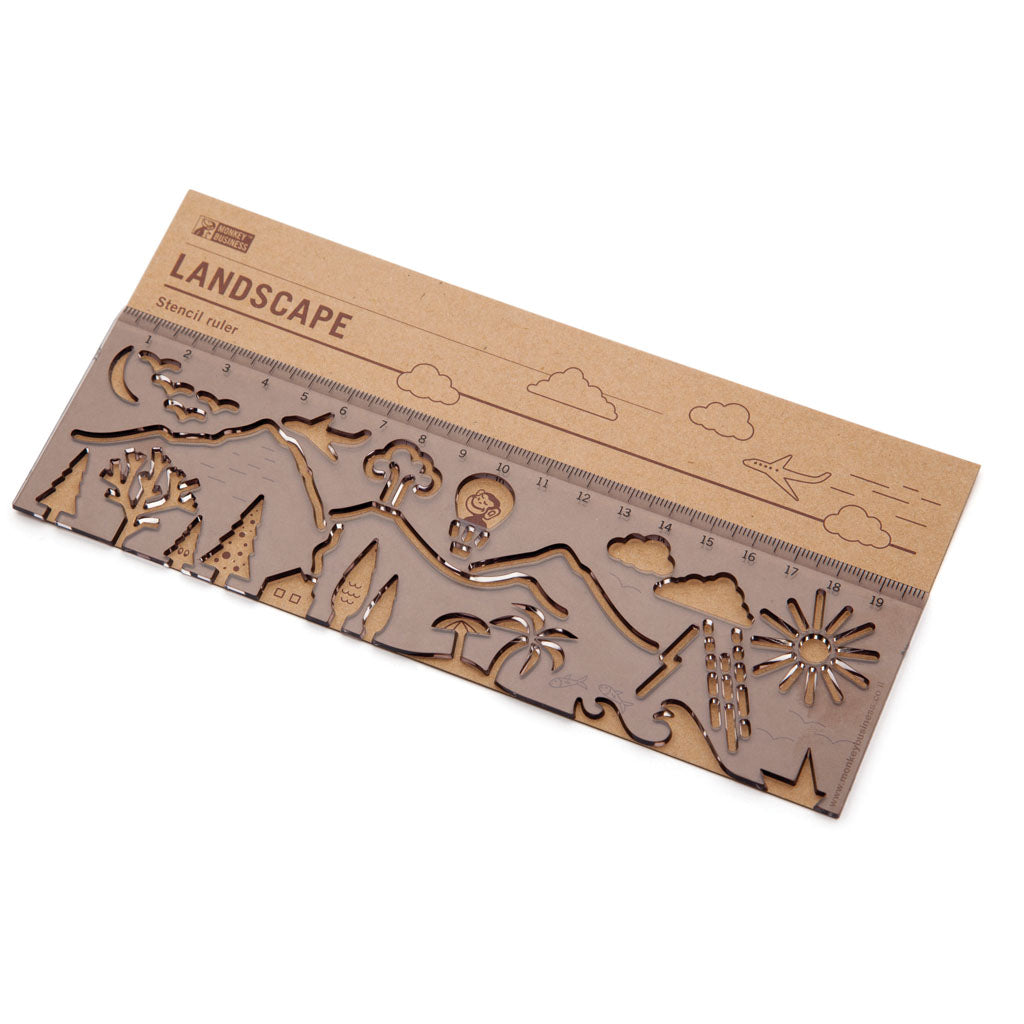 LANDSCAPE | Magical stencil & ruler - Monkey Business USA