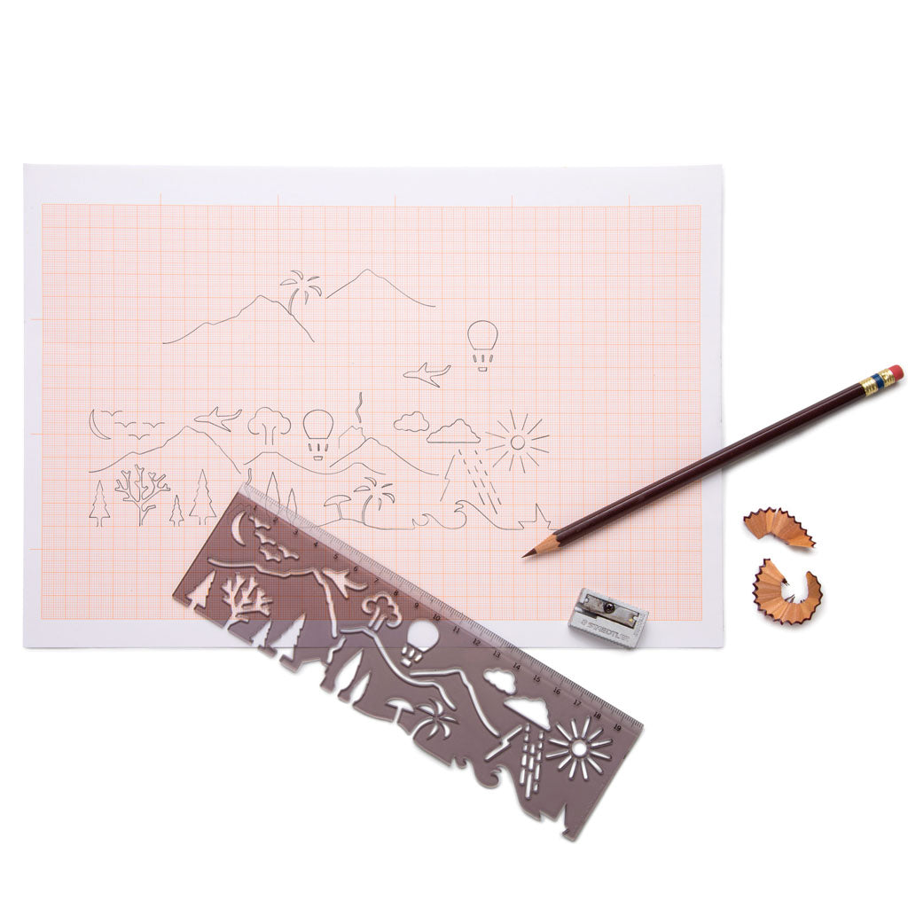 LANDSCAPE | Magical stencil & ruler - Monkey Business USA