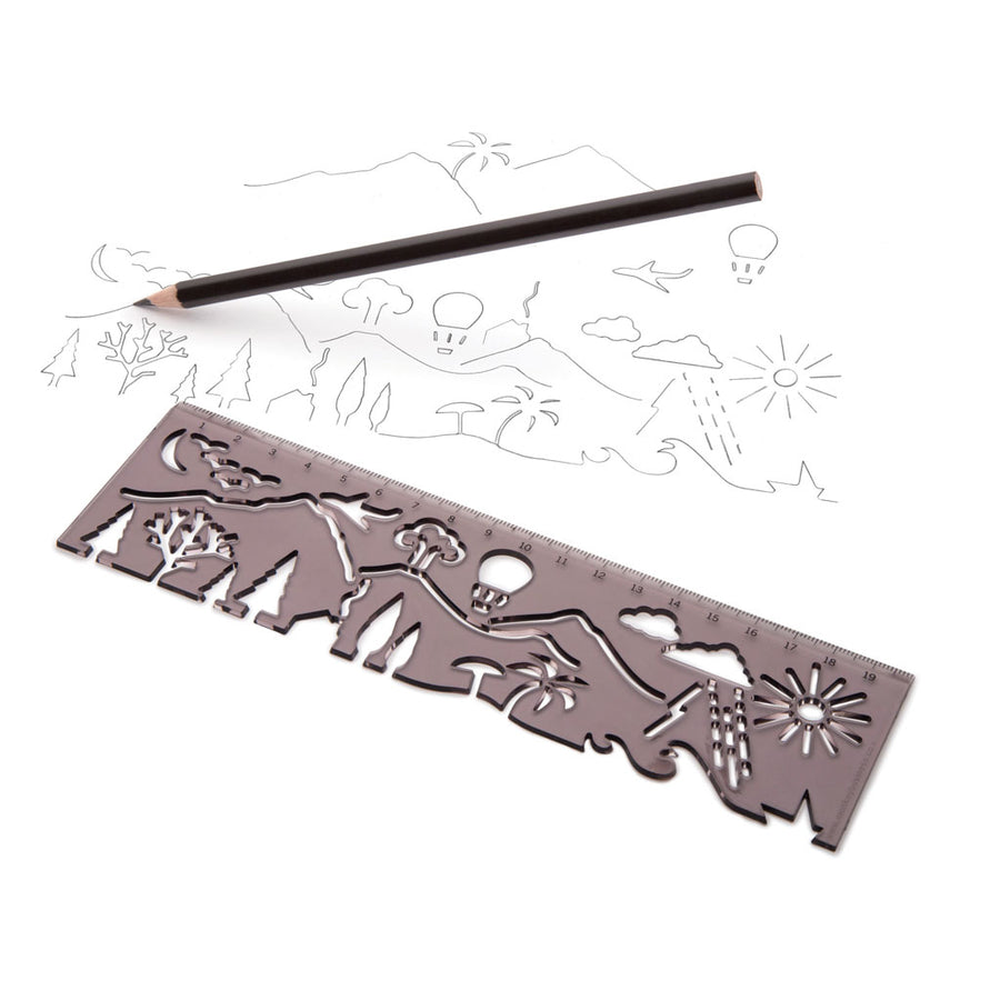 LANDSCAPE | Magical stencil & ruler - Monkey Business USA