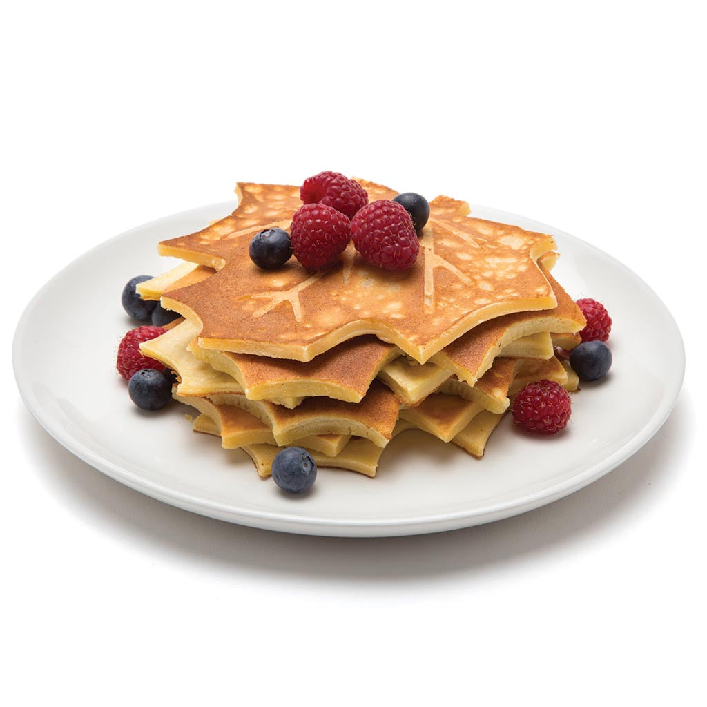 Fun silicone pancake mold in maple leaf shape