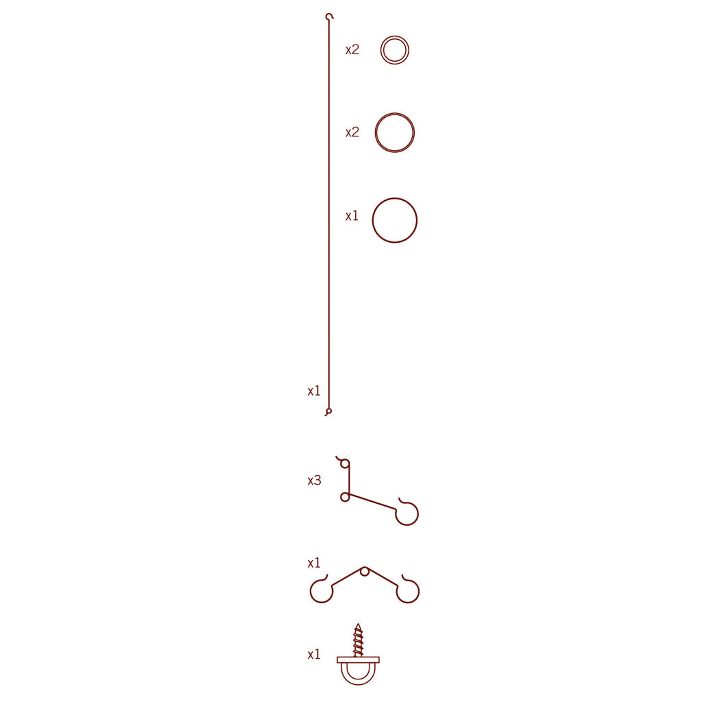 Party table decor mobile in a bottle