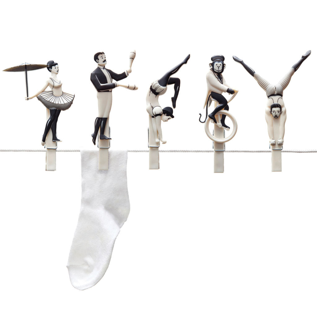 PEGZINI FAMILY | Circus decor clothes pins - Monkey Business USA
