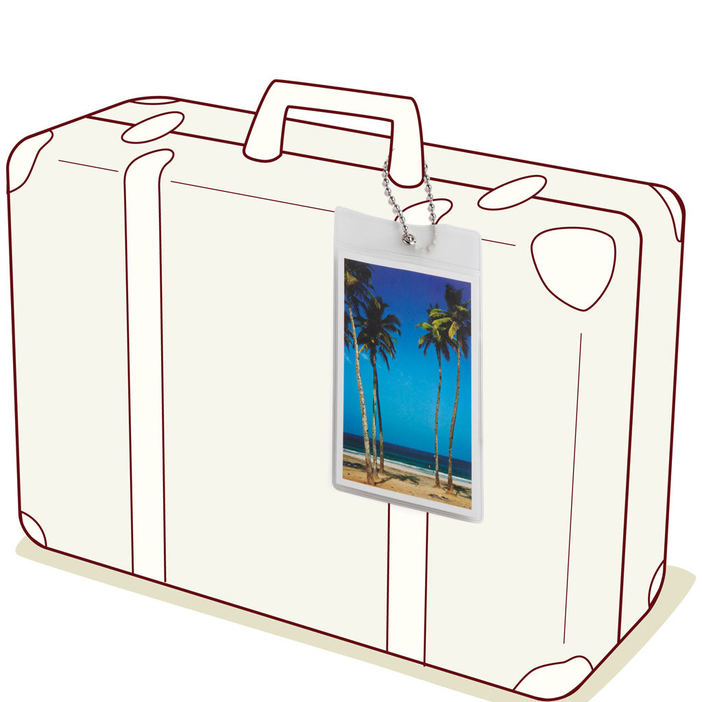 POSTCARD | Travel name tag - Monkey Business USA